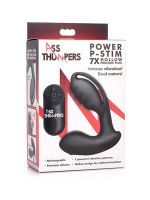 Ass Thumpers Power P-Stim 7X: Vibro-Analplug, schwarz