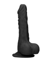 Realrock Dong with Testicles: Dildo, schwarz