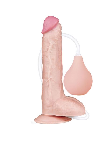 LOVE TOY Squirt Extreme 10“: Ejakulierender Dildo, haut