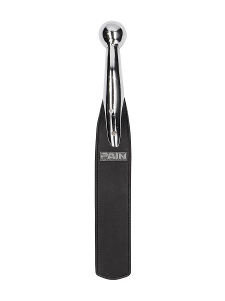 Ouch! Pain Ball Metal Handle with Saddle: Paddel, schwarz/silber