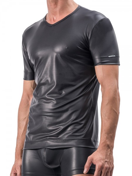MANSTORE M510: V-Neck-Shirt, schwarz