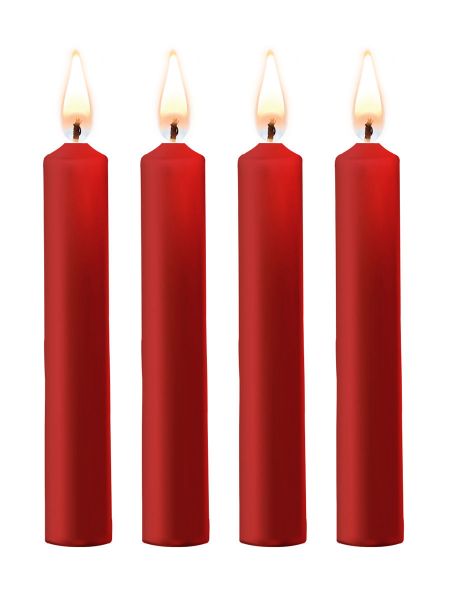 OUCH! Teasing Wax Candles: SM-Kerzen 4er Pack, rot
