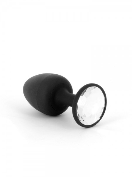 Dorcel Geisha Plug Diamond L: Analplug, schwarz/transparent