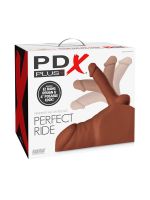 PDX Plus Perfect Ride: Torso-Masturbator Male, braun