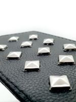 Black Label Leather Paddle With Studs: Leder Nieten-Paddle, schwarz