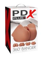 PDX Plus 360° Banger: Torso-Masturbator, braun