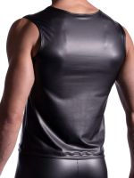 MANSTORE M2191: Zipped Vest, schwarz