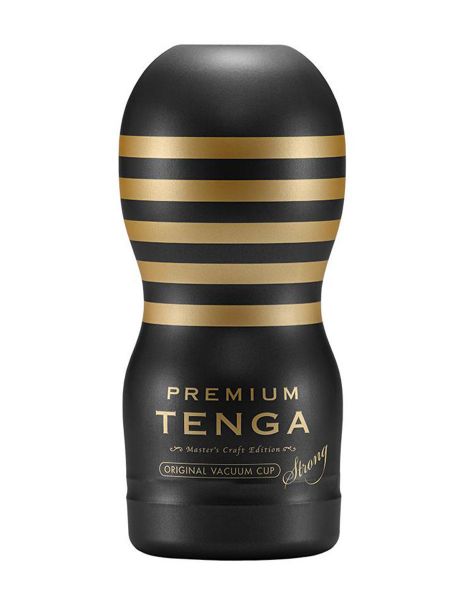 Tenga Premium Original Vacuum Cup Strong: Masturbator, schwarz/gold