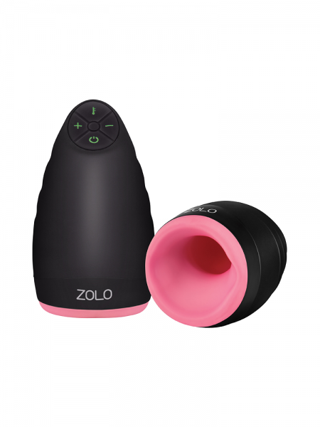 ZOLO Warming Dome Pulsating Male Stimulator: Masturbator, pink/schwarz
