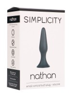 Simplicity Nathan: Analplug, schwarz