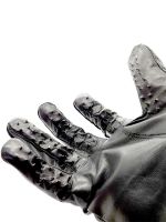 Black Label Vampire Gloves: Leder-Dornen-Handschuhe, schwarz