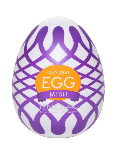 Tenga Egg Easy Beat Mesh: Einmal-Masturbator, weiß