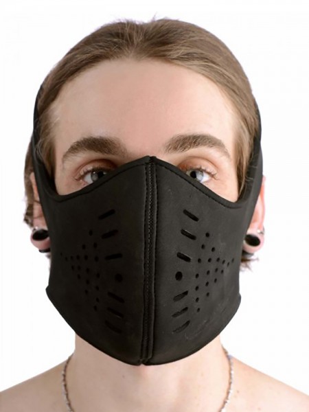 Master Series Neoprene Snap On Face Mask: Kopfmaske, schwarz