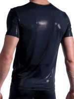 MANSTORE M2188: V-Neck-Shirt, schwarz