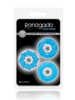 Renegade Dyno Rings: Penisring 3er Set, blau