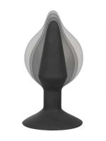 Medium Silicone Inflatable Plug: Analplug, schwarz