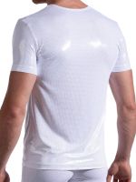 MANSTORE M2188: V-Neck-Shirt, weiß