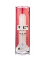 Perfect Fit Fat Boy Micro Rib Sheath 7.5: Penishülle, transparent