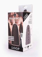 All Black Real Skin Touch Loop: Masturbator, schwarz