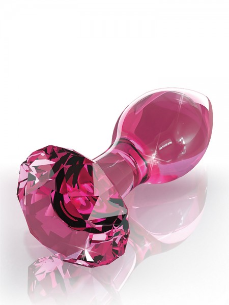 Icicles No 79: Glas-Analplug, rosa