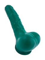 Toylie Gurke: Latex-Penis-Hodenhülle (13cm), grün