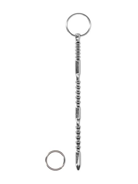 Ouch! Stainless Steel Ribbed Dilator with Ring #4: Edelstahl-Dilator