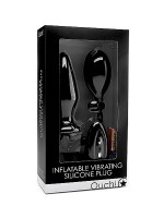 Ouch! Inflatable Vibrating Plug: Vibroplug mit Pumpe, schwarz