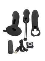 Black Velvets Vibrator Kit: Vibro-Ei-Set mit Fernbedienung, schwarz