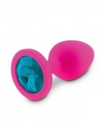 RelaXxxx Silicone Plug: Analplug, pink/blau