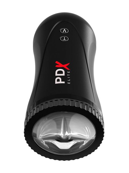 PDX Elite Moto Stroker: Masturbator, schwarz