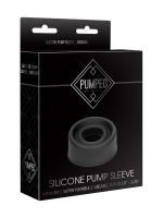 Pumped Silicone Pump Sleeve M: Penispumpen-Manschette, schwarz