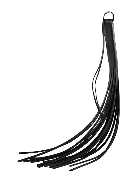 Hidden Desire Handy Whip: Lederpeitsche, schwarz