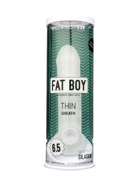 Perfect Fit Fat Boy Thin Sheath 6.5: Penishülle, transparent
