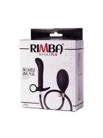 Rimba Latex Play #2: Aufblasbarer Analplug, schwarz