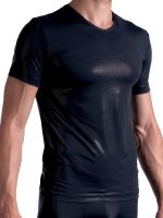 MANSTORE M2188: V-Neck-Shirt, schwarz