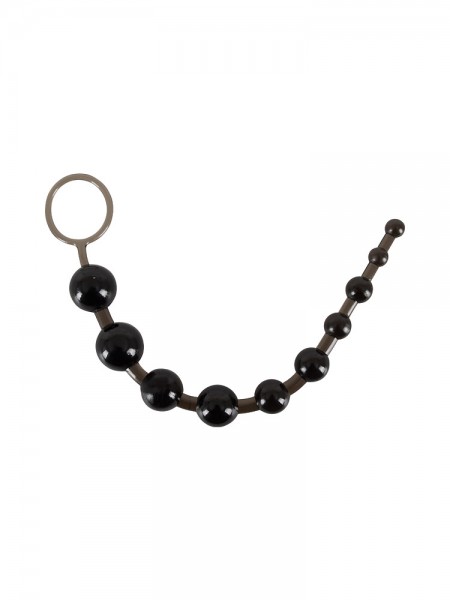 X-10 Beads: Analkette, schwarz