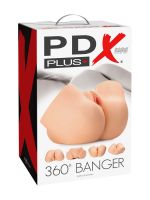 PDX Plus 360° Banger: Torso-Masturbator, hautfarben hell