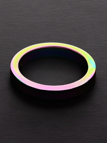 Triune Rainbow Flat C-Ring: Edelstahl-Penisring