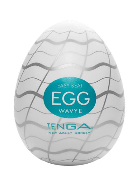 Tenga Egg Easy Beat Wavy II: Einmal-Masturbator, weiß