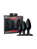 Nexus Butt Plug Trio 3: Analplug-Set 3-teilig, schwarz