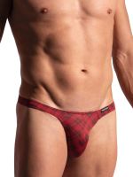 MANSTORE M2224: Tower String, check red