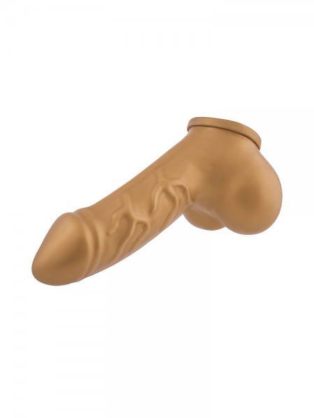 Toylie Danny: Latex-Penis-Hodenhülle, gold
