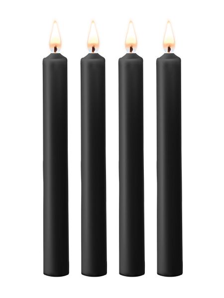 OUCH! Teasing Wax Candles Large: Große SM-Kerzen, schwarz
