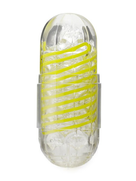 Tenga Spinner 03 Shell: Masturbator, transparent/gelb