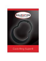 Malesation Super8: Penis-/Hodenring, schwarz