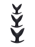 Master Serie Ass Anchors: Analplug-Set, schwarz
