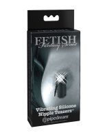Fetish Fantasy Vibrating Silicone Nipple Teazers: Nippelklemmen, schwarz