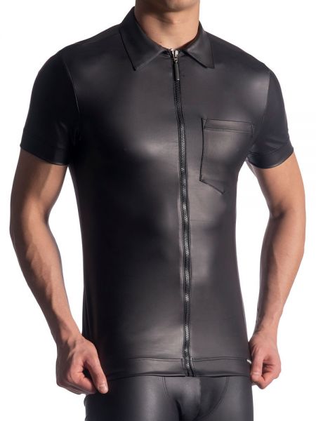 MANSTORE M510: Zipped Shirt, schwarz
