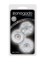 Renegade Chubbies: Penisringe-Set, transparent