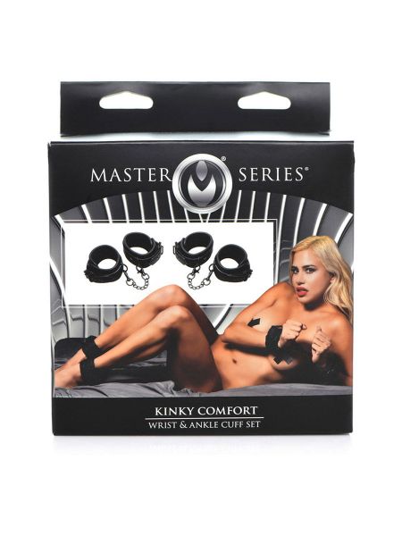 Master Series Kinky Comfort: Fessel-Set, schwarz